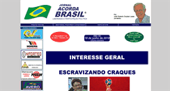 Desktop Screenshot of jornalacordabrasil.com.br